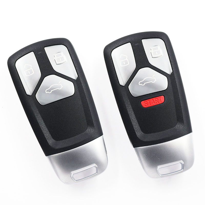3 4 Buttons Car Key Housing Key Case Shell for Audi A4 A5 A4L S4 S5 S6 S8 Q3 Q5 Q7 TT SQ7 RS S SQ5 2017 2018 2019 without blade