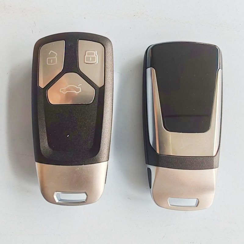 3 4 Buttons Car Key Housing Key Case Shell for Audi A4 A5 A4L S4 S5 S6 S8 Q3 Q5 Q7 TT SQ7 RS S SQ5 2017 2018 2019 without blade
