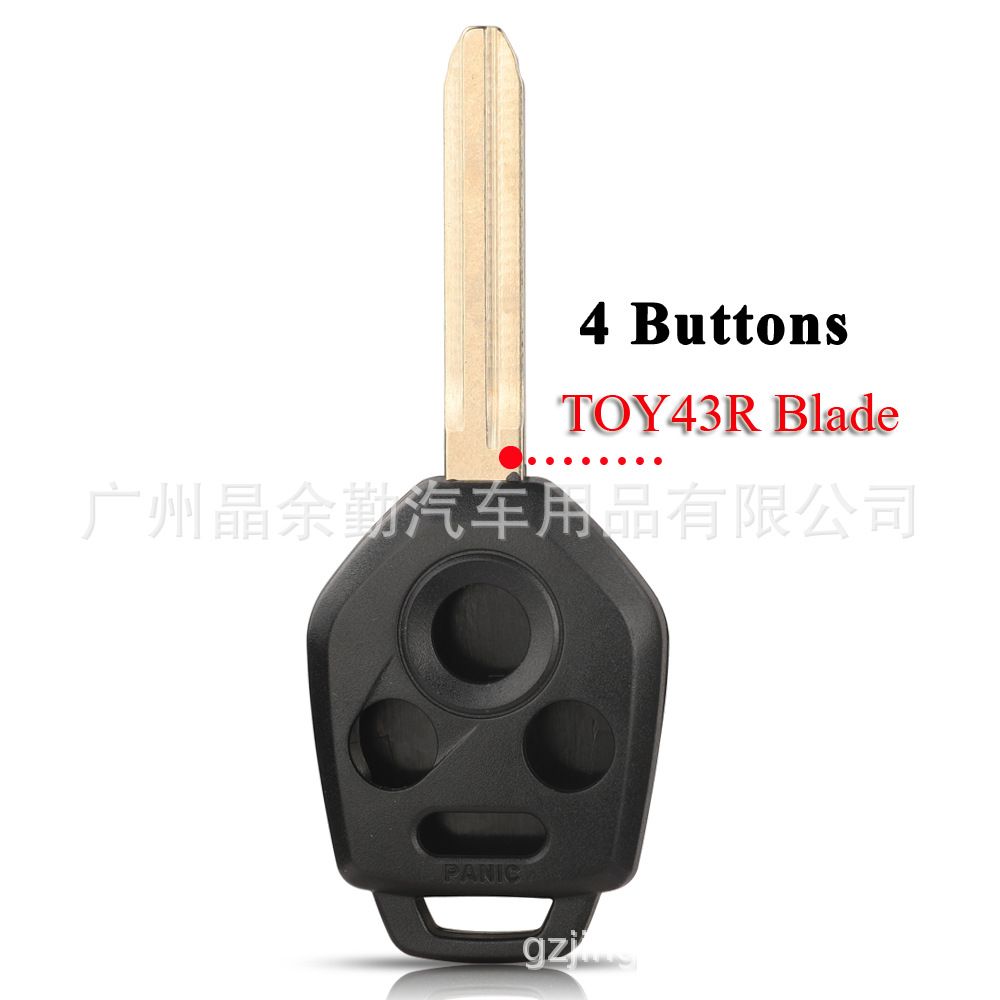 Remote Car Key Shell Case for Subaru Tribeca Outback for Forester Legacy 3/4 Button TOY43/DAT17/NSN19 Blade