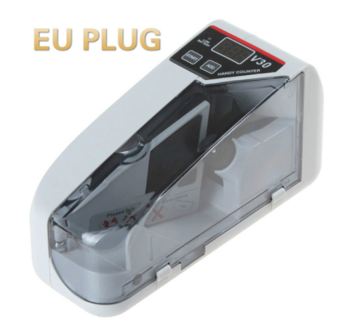 Mini Money Currency Counting Machine Handy Bill Cash Banknote Counter Money AC or Battery Powered for Fake Money Dollar EU US UK