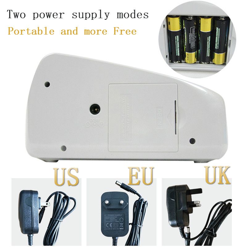 Mini Money Currency Counting Machine Handy Bill Cash Banknote Counter Money AC or Battery Powered for Fake Money Dollar EU US UK