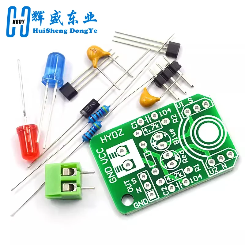 Hall magnetic Induction sensor magnetic detection pole resolver North and South detection module DIY learning kit