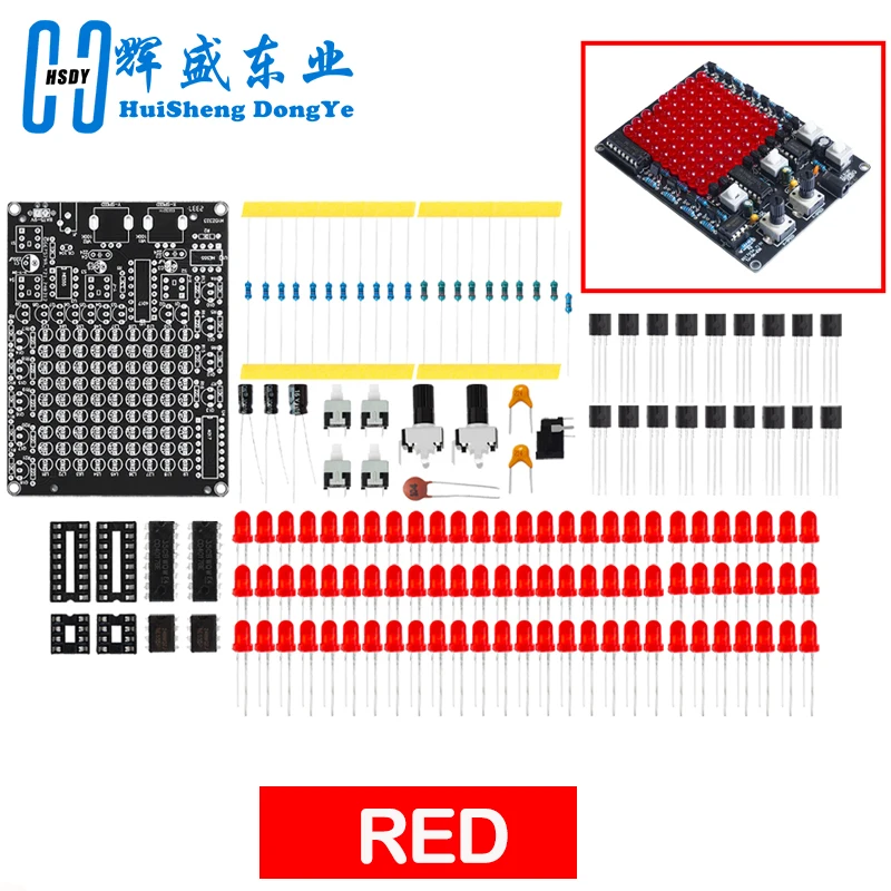 DIY LED Electronic Kit CHA-81 DC4.5-9V LED Tracking Light Game Soldering Project Practice Follow Spot USB/Battery Power Supply