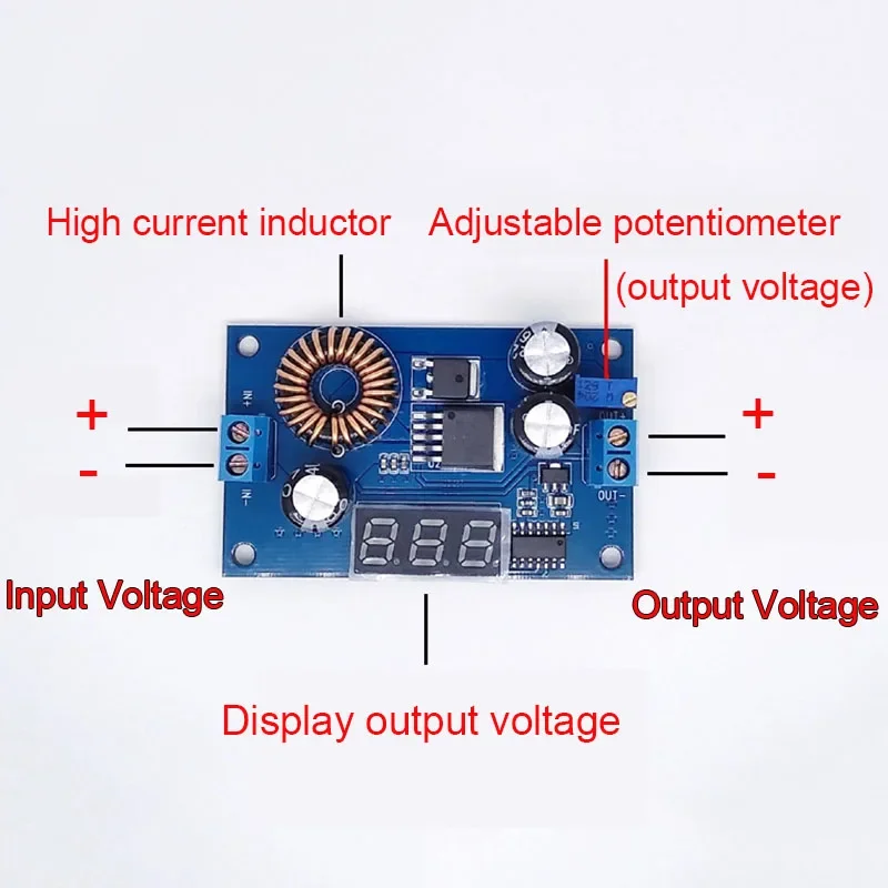 DC-DC Boost Converter 5V-40V Input 6V-50V Output Constant Current CC Power Module Charger