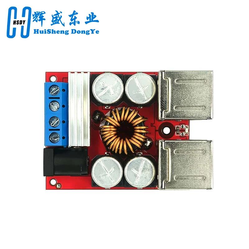 DC-DC Vehicle Charging Board 8V-35V to 5V 8A Power Supply Depressurization Module 4 port USB Output mobile Charger