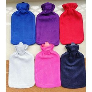 Hot Water Bottle With Fleece Cover -2L
