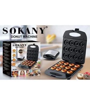 16 Mini Donut/Doughnuts Maker Machine – Electric Donut Maker, Non-Stick, Fast Heating, Easy to Use for Home and Restaurants, Perfect for Breakfast, Snacks, Kids Parties, Gift Idea