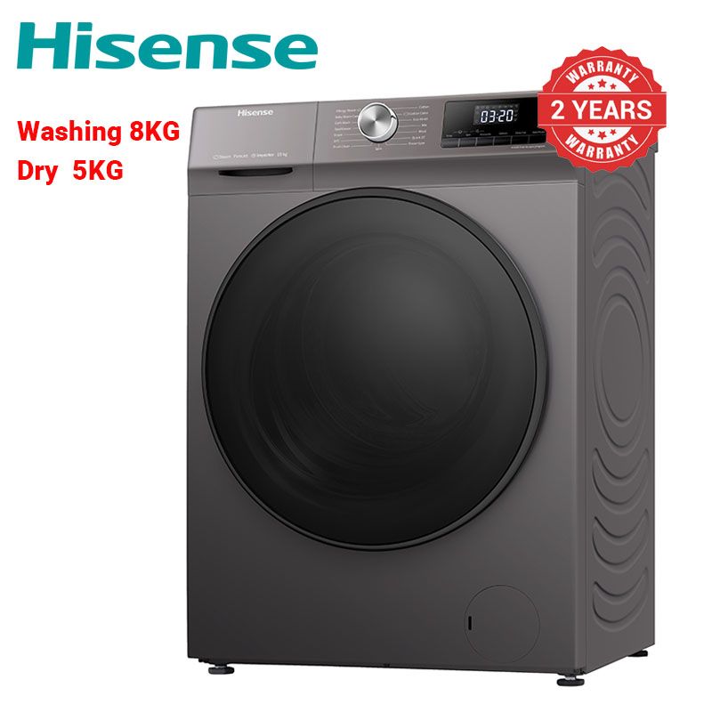 Hisense  8Kg Washer & 5Kg Dryer  Full Automatic Washing Machine WD3Q8043BT