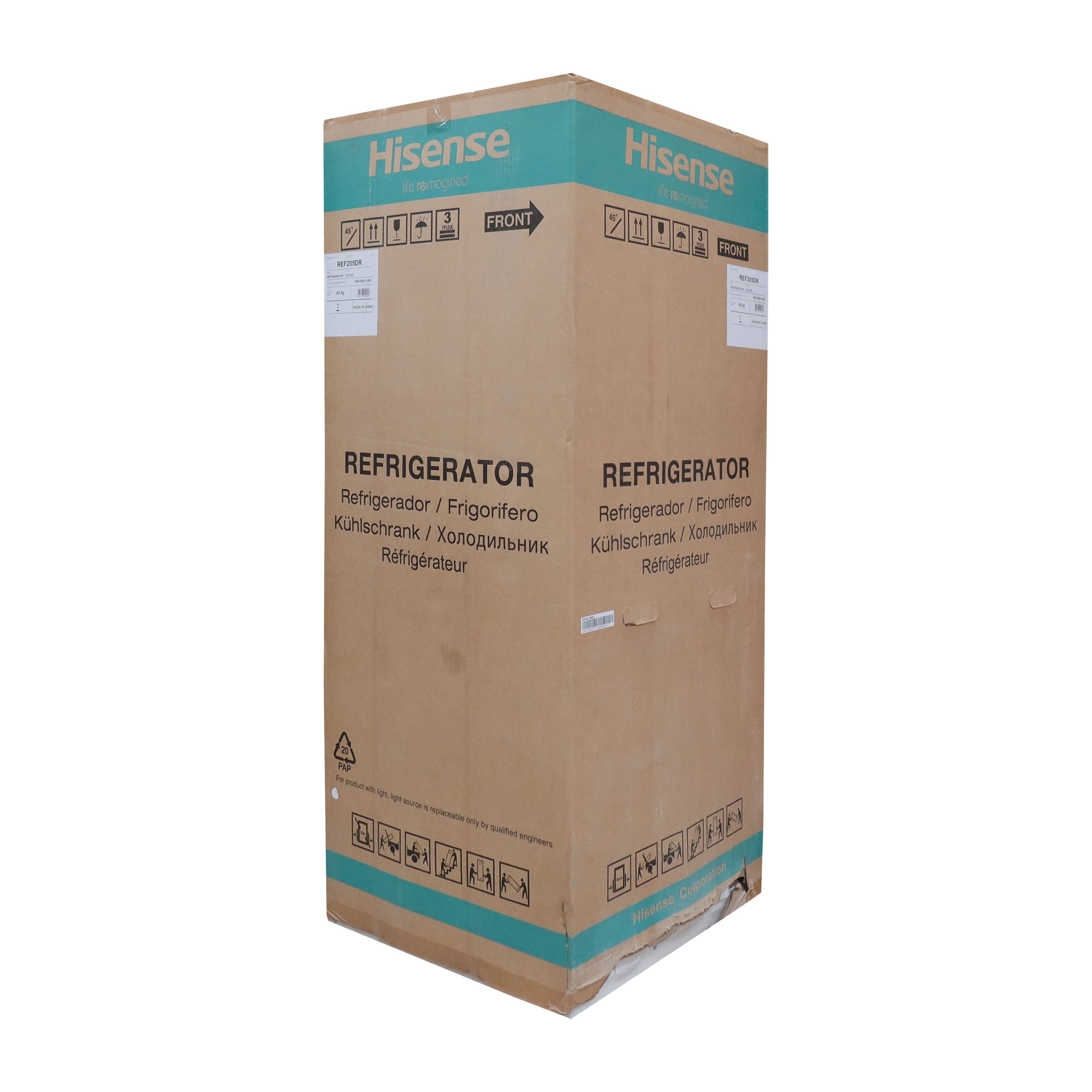 Hisense fridge 205L Double Door Refrigerator  REF205DR Double Doors Refrigerator  Fridge and Freezer With Lock +Free Fridge Guard  Refrigerators