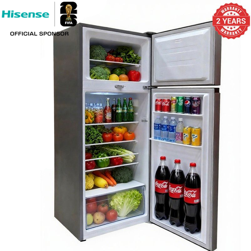 Hisense fridge 205L Double Door Refrigerator  REF205DR Double Doors Refrigerator  Fridge and Freezer With Lock Refrigerators with free gift