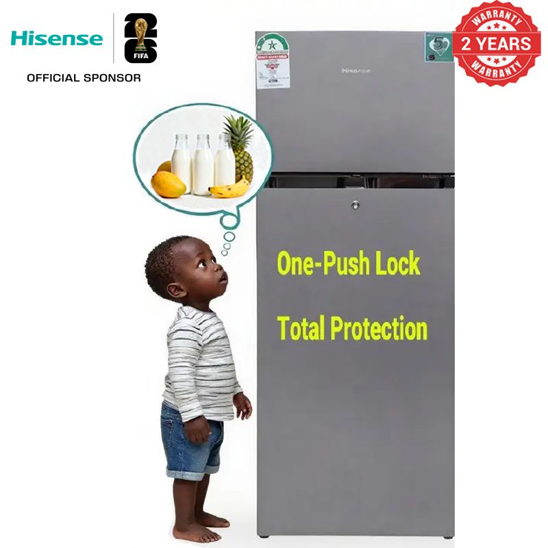 Hisense fridge 205L Double Door Refrigerator  REF205DR Double Doors Refrigerator  Fridge and Freezer With Lock Refrigerators with free gift