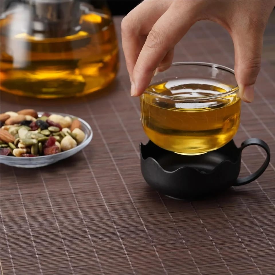 5-piece Set Of Heat-resistant Glass Teapot Infuser Health Tea Kettle Set