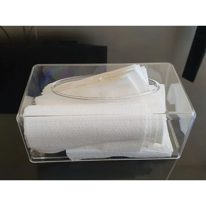 Luxury Durable Transparent Clear Acrylic Serviette/Napkins Holder