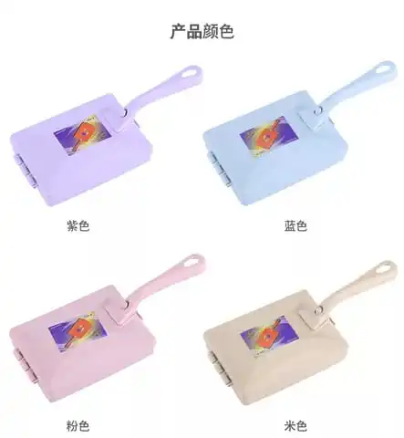3 Rolls Carpet Cleaning Brush Roller Plastic Handheld Cleaning Brush with Dust Crumb Collector for Car Seats, Table Linen, Sofas