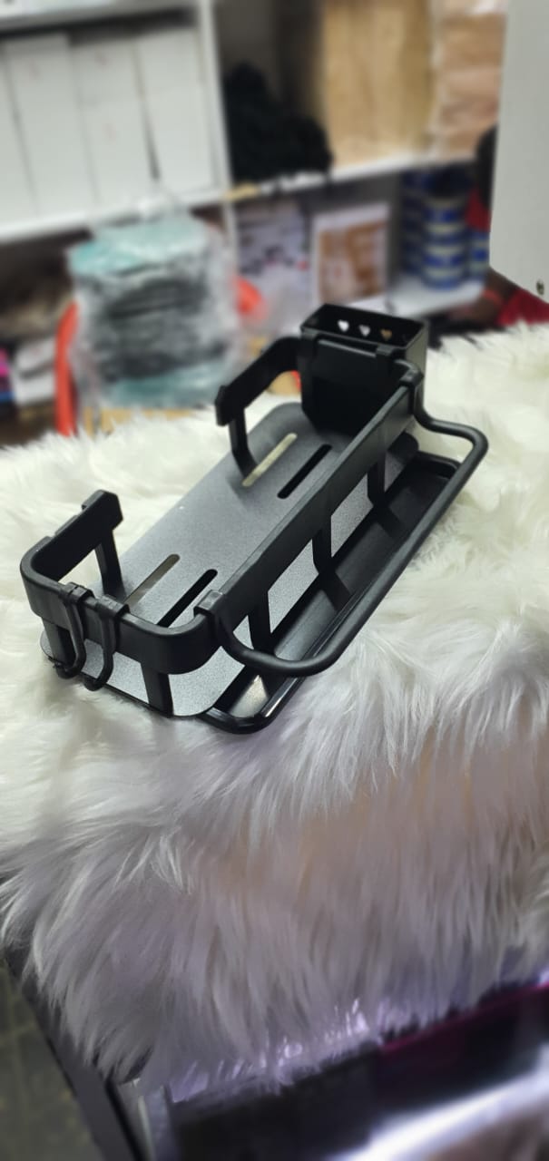 Kitchen Sink Rack Kitchen Sink Organizer Caddy Storage with a draining tray, towel hook and cutlery holder