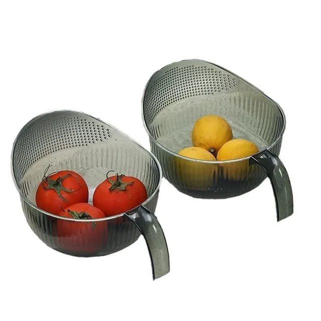 Acrylic Colander Sieve Strainer Rice Drainer Fruits Vegetables