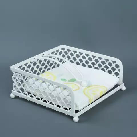 Serviette/Napkin Holder ▪Available in white and brown