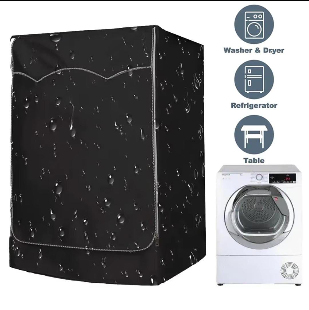 Front load washing machine cover . Size: 60*65*85cm Black. With a zipper