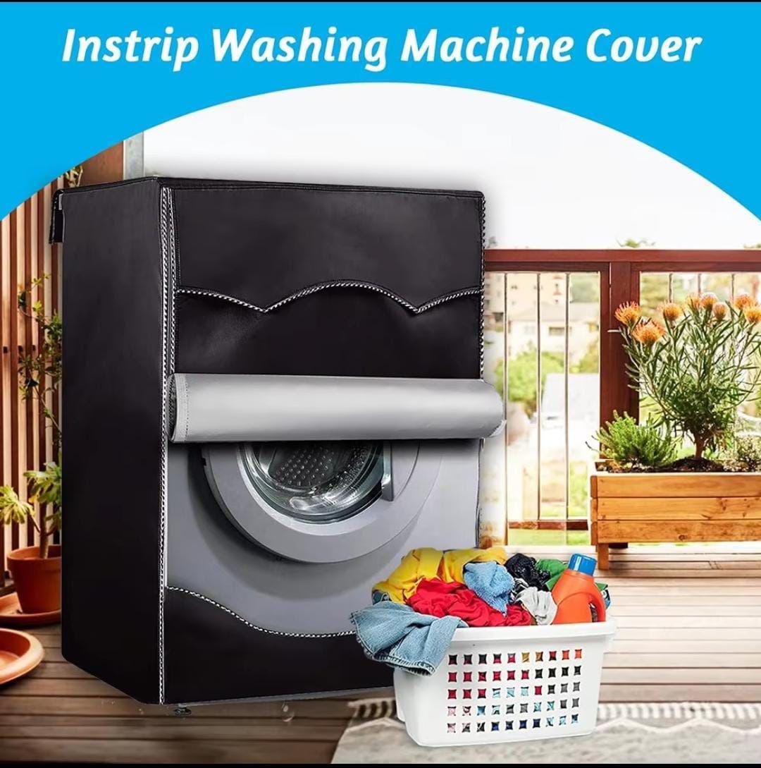 Front load washing machine cover . Size: 60*65*85cm Black. With a zipper