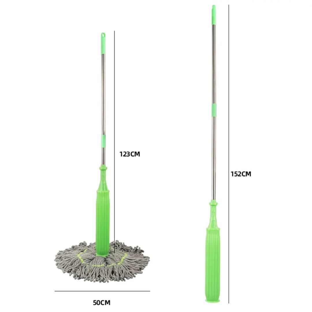SELF-WRINGING TWIST FLOOR MOP- ROTATES 360 DEGREES MAKING YOUR CLEANING EASY AND FASTER. No more touching of water when squeezing