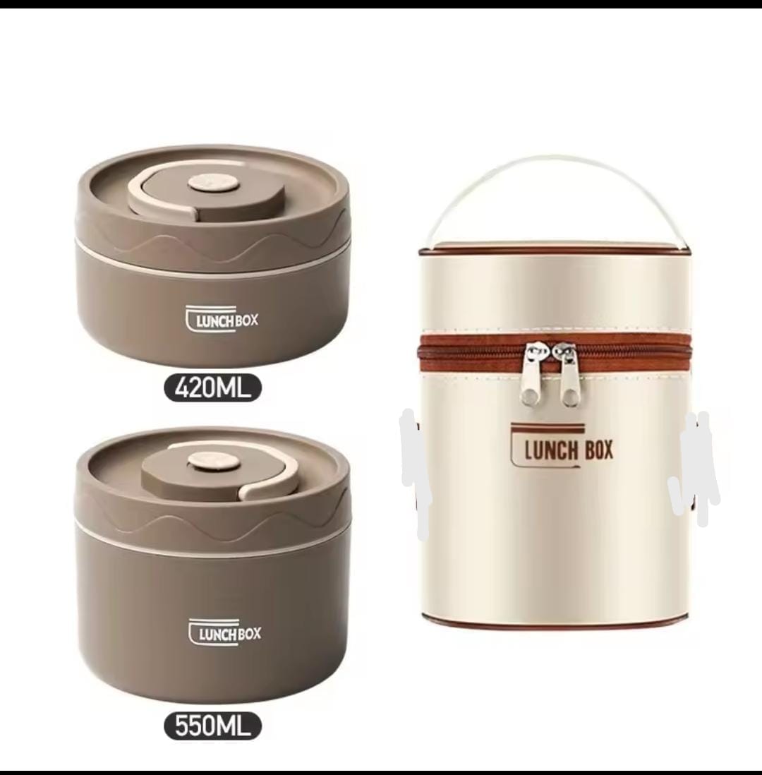 4 in 1 Insulated lunchbox set Combo comes with 3 lunch boxes and 1 insulated bag suitable for students and adults