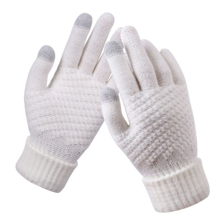 Fashion Touchscreen Gloves Winter Woolen unisex Hand mittens winter Cold with thermal Acrylic knitted wool Winter Gloves