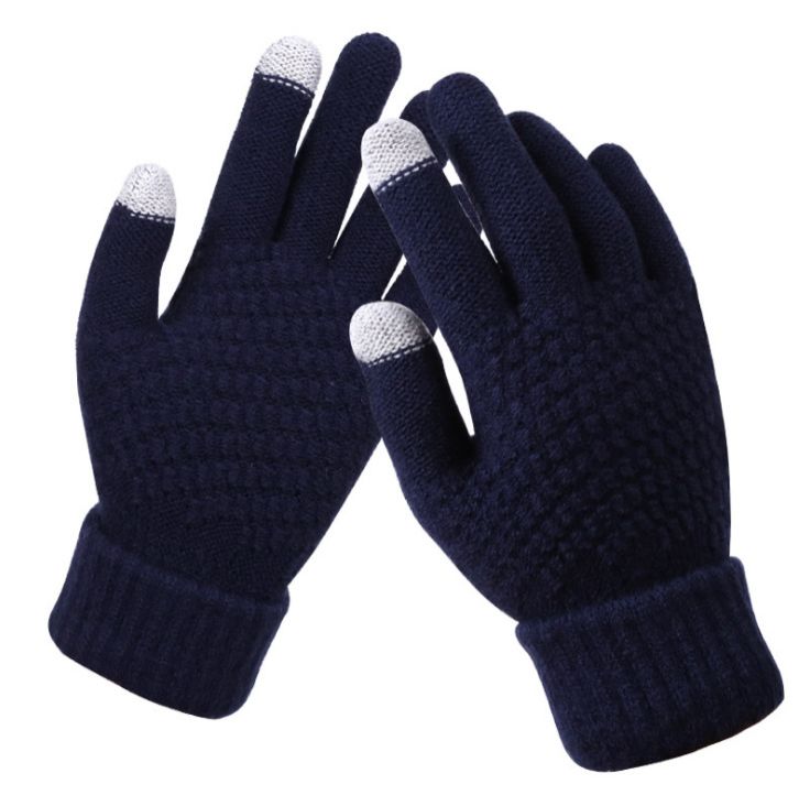 Fashion Touchscreen Gloves Winter Woolen unisex Hand mittens winter Cold with thermal Acrylic knitted wool Winter Gloves
