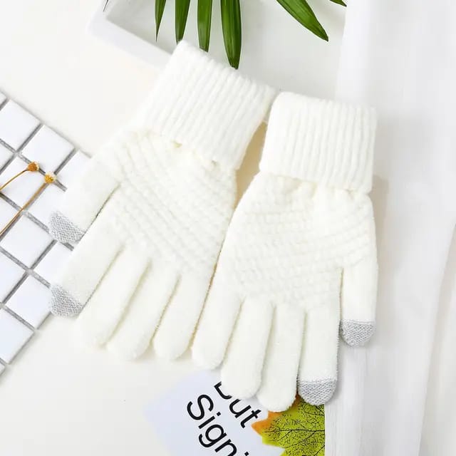 Fashion Touchscreen Gloves Winter Woolen unisex Hand mittens winter Cold with thermal Acrylic knitted wool Winter Gloves