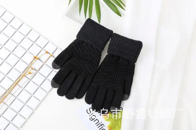 Fashion Touchscreen Gloves Winter Woolen unisex Hand mittens winter Cold with thermal Acrylic knitted wool Winter Gloves