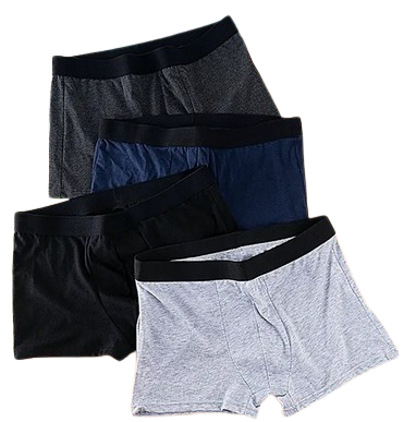 3 PCS COTTON BOXERS FOR MEN. (STRETCHY & COMFORTABLE). SIZES: M,L,XL,XXL,XXXL, 4XL