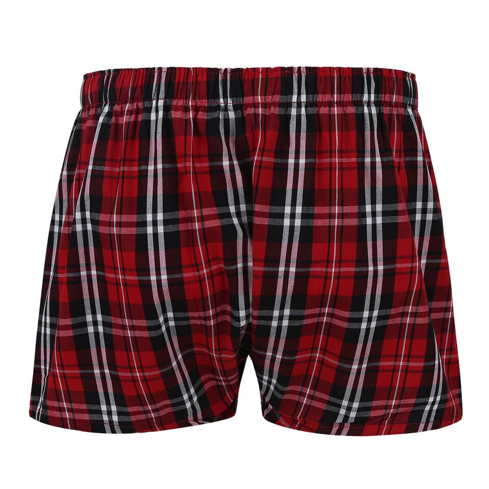Cotton Boxers- 3 Pcs Pack (Checked-100% Cotton). Sizes: M,L,XL,XXL
