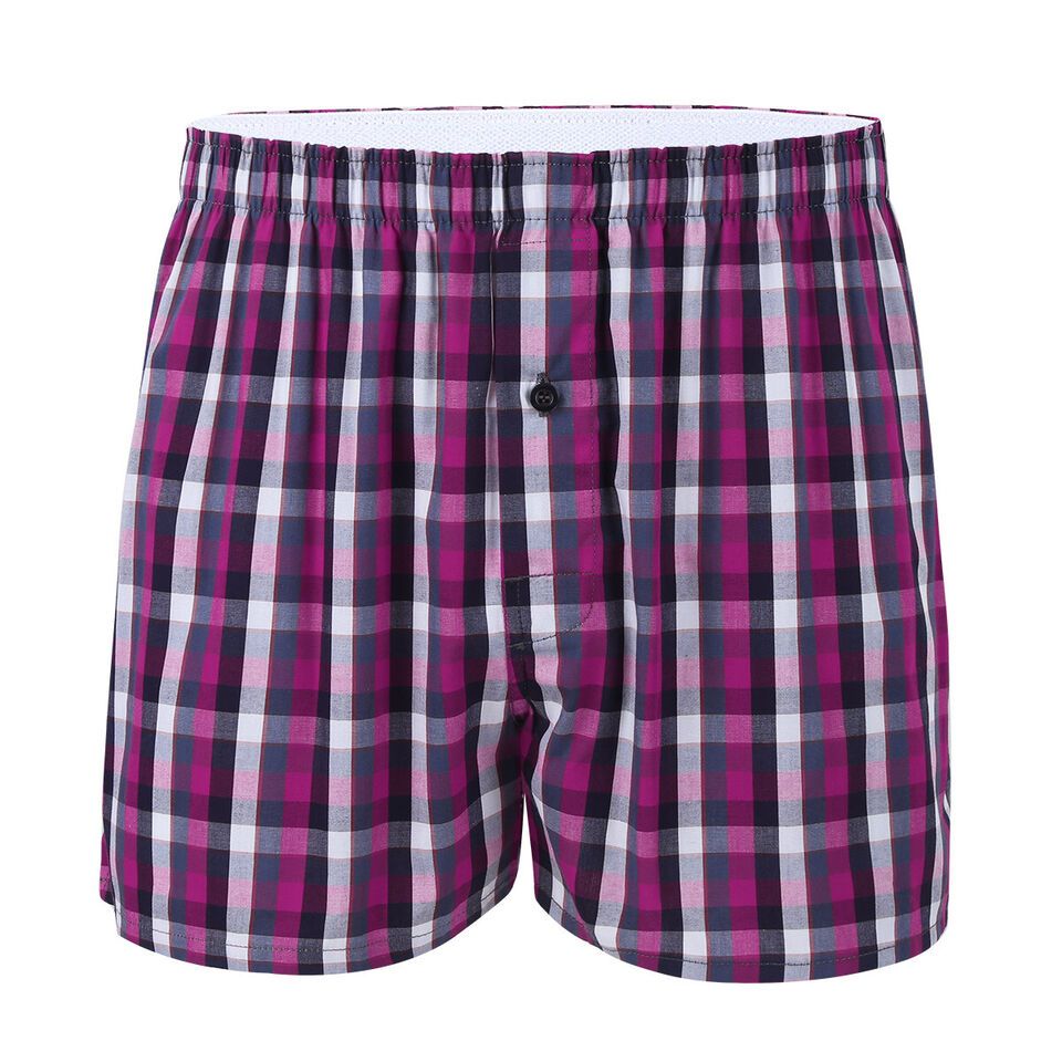 3 Pcs Checked Cotton Boxers (100% Cotton). Sizes: M,L,XL,XXL. High Quality Boxer Shorts. Cotton Boxers For Men.