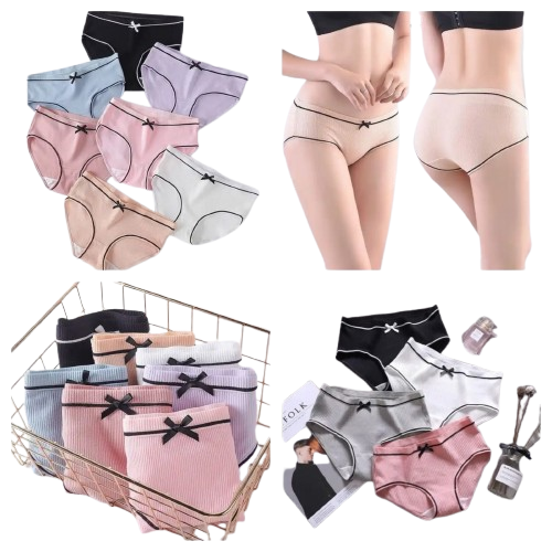 6 Pcs Women's Cotton Underwear. Ladies' panties. Sizes L, XL, XXL. High quality. Cotton panties for women.