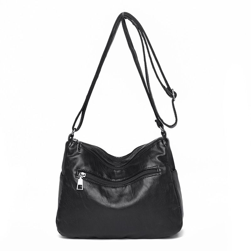 Multi-Pocket Shoulder Bags PU Leather Handbags for Ladies Shoulder Sling Bags Crossbody Women Messenger Bag Classic PU Leather Waterproof