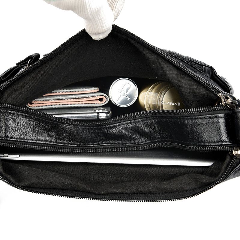 Multi-Pocket Shoulder Bags PU Leather Handbags for Ladies Shoulder Sling Bags Crossbody Women Messenger Bag Classic PU Leather Waterproof