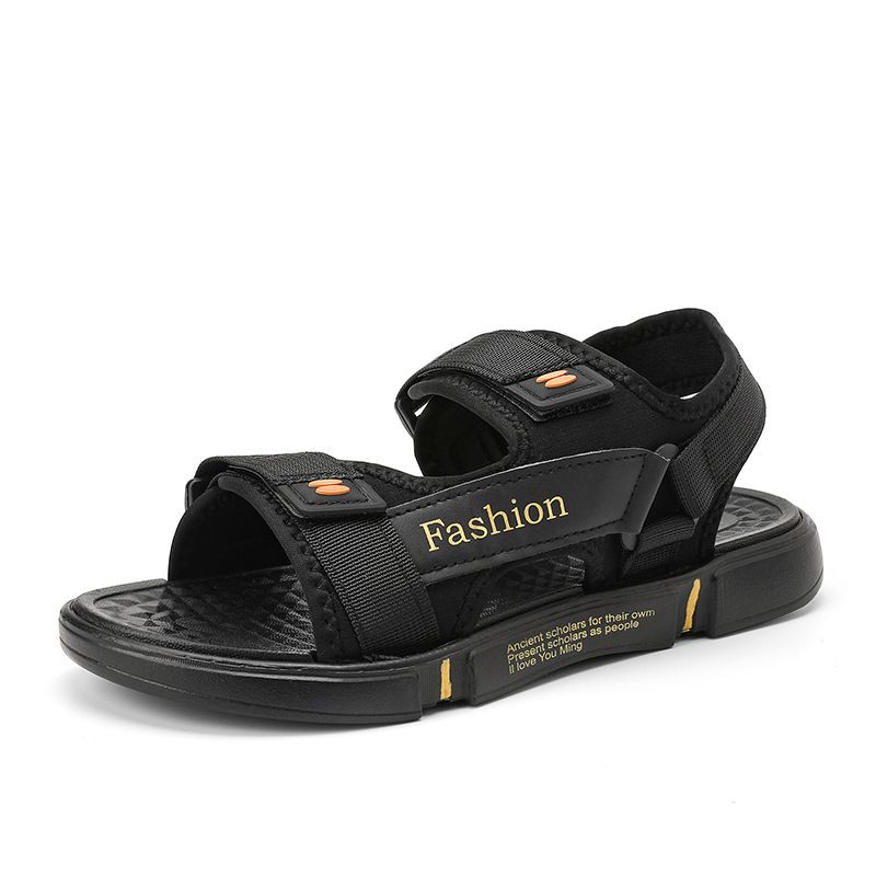 Men's casual fashion sports driving sandals dual-use shoes for external wear Durable and breathable slippers sneakers black