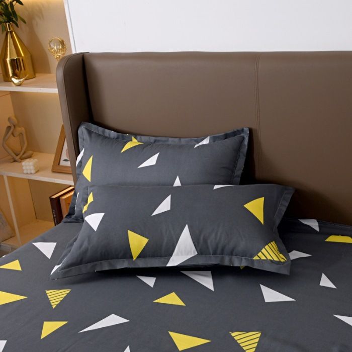1 bedsheet(6.6'*7.6')+3 pillowcases (bedsheet size 200 * 230cm) 3pcs set #jiandan shenghuo
