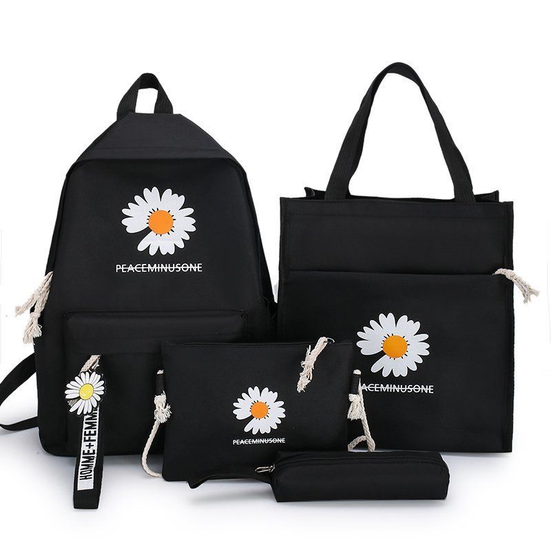 4Pcs/set School Bag New Arrival Buckles Backpacks (backpack size:30*39*12cm)Bookbags Laptop bag Travelling bag Unisex Backpack+Shoulder bag+handbag+ pencil case