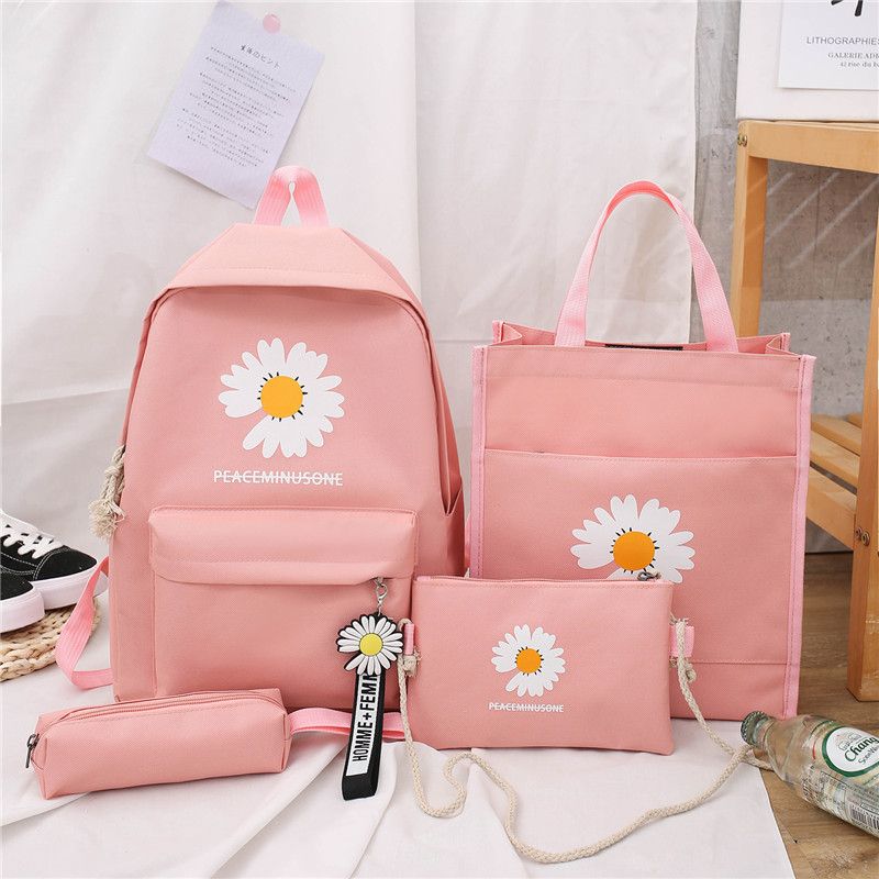 4Pcs/set School Bag New Arrival Buckles Backpacks (backpack size:30*39*12cm)Bookbags Laptop bag Travelling bag Unisex Backpack+Shoulder bag+handbag+ pencil case