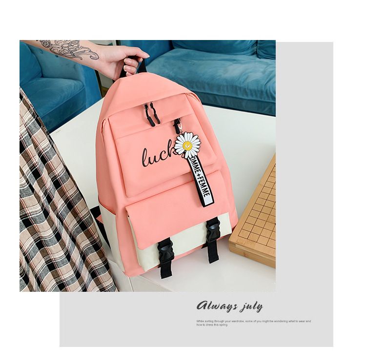 4Pcs/set School Bag New Arrival Buckles Backpacks (backpack size:30*42*13cm)Bookbags Laptop bag Travelling bag Unisex Backpack+Shoulder bag+handbag+ pencil case