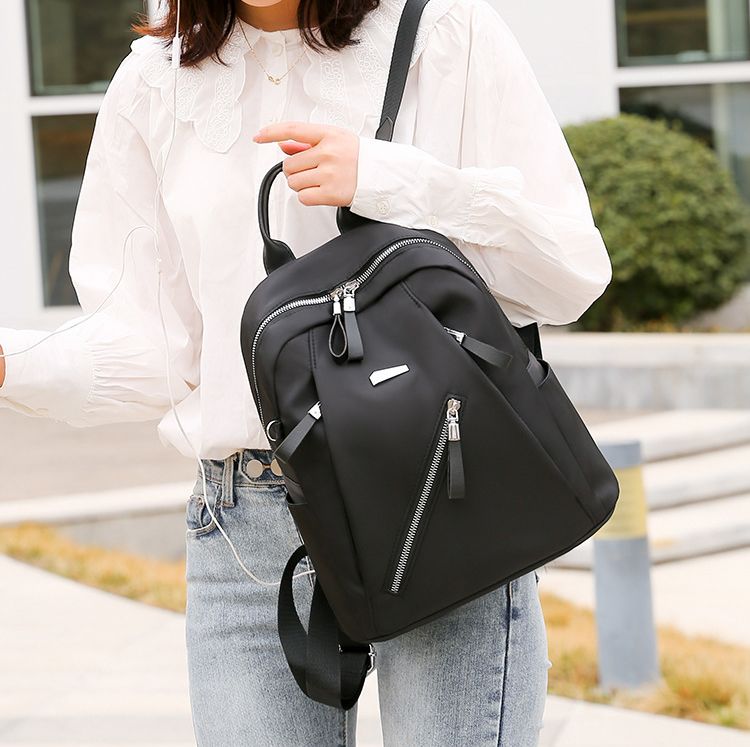 【with toy bear!】New arrivals small-sized portable bag fashionable backpack student trendy backpack outdoor travel handbag