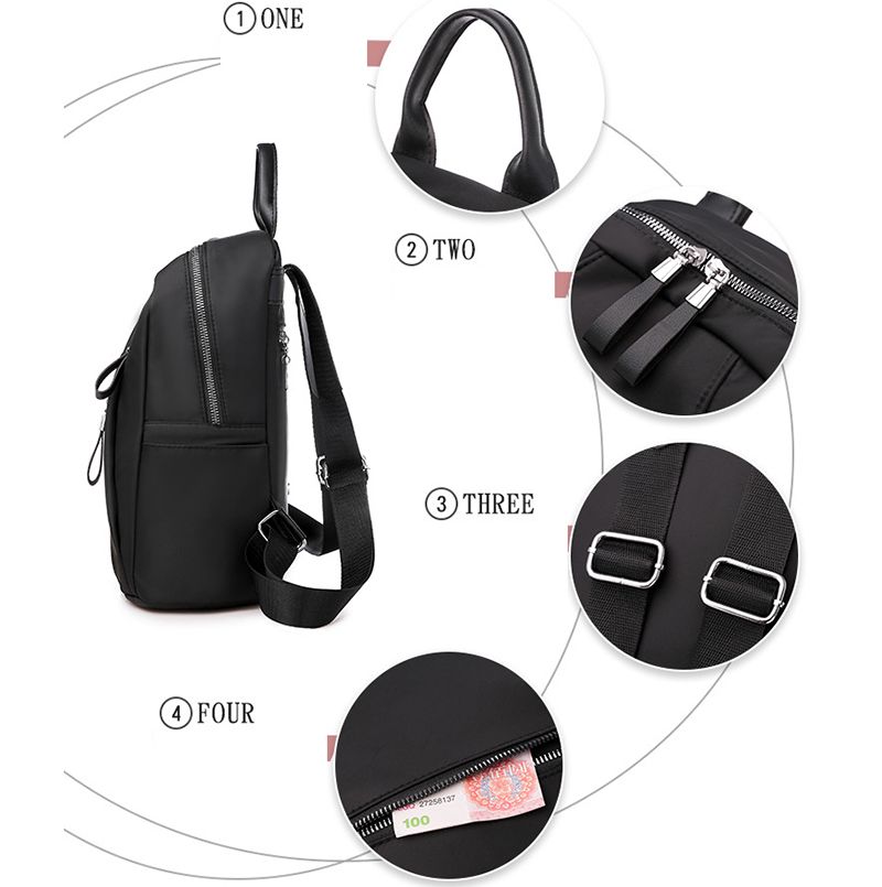 【with toy bear!】New arrivals small-sized portable bag fashionable backpack student trendy backpack outdoor travel handbag
