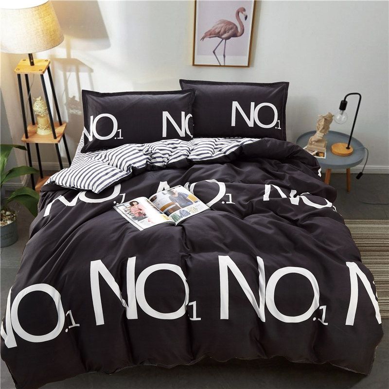 4in1Bedding sets & accessories duvet cover （1 quilt cover +1 bed sheet +2 Pillowcase ）without duvet and pillow insert