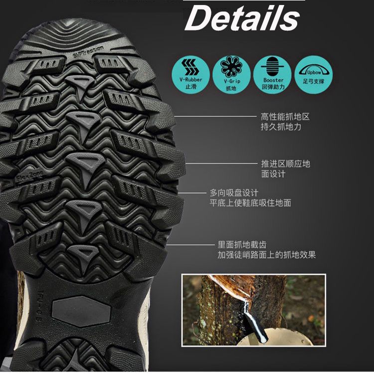 LifeCare New Arrivals Fashion Sneakers Men's Running Shoes Comfortable Outdoor Casual Hiking Shoes Grey