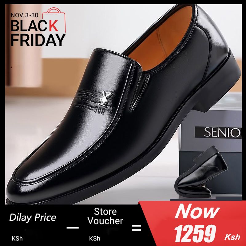 LifeCare New Arrival Business shoes Men's Shoes Fashion Oxfords Formal Shoes Driving Shoes Men Party Loafers slip on dress shoes official shoes Black