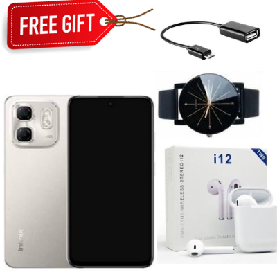 OFFER!OFFER!!INFINIX HOT 50i 6GB RAM + 128GB ROM Storage6.7",4G Dual Sim 18W Fast charge+5000mAh Battery +FREE GIFTS(WEBWATCH+OTG+EARPODS)