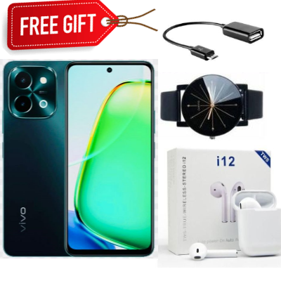 [BRAND NEW] Vivo Y28 - 6.64" 256GB + (8+8)GB RAM (Dual SIM) 50MP + 2MP Camera, 6000mAh- 2.4GHz/5GHz - LCD-90HZ Type C-Gleaming Orange+FREE GIFTS