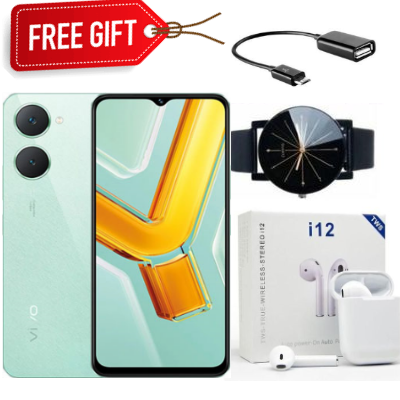 LIMITED DISCOUNTS!! Vivo Y03 - 6.56'' - 4GB RAM + 128GB ROM - Dual SIM - 5000mAh-Battery- Android 14- 13MP(back)+5MP Front camera-2G/3G/4G-90HZ Refresh Rate-2YRS-Smartphone+ FREE GIFTS