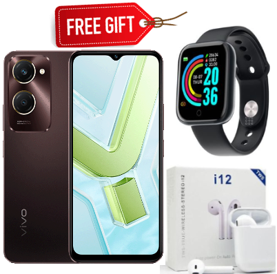 [BRAND NEW]Vivo Y18, 6.8", 6GB RAM + 128GB (Dual SIM), 5000mAh, Back Camera
50.0MP+Front Camera
8.0MP- 90HZ- Type C-2YRs warranty+FREE SMARTWATCH+EARPODS