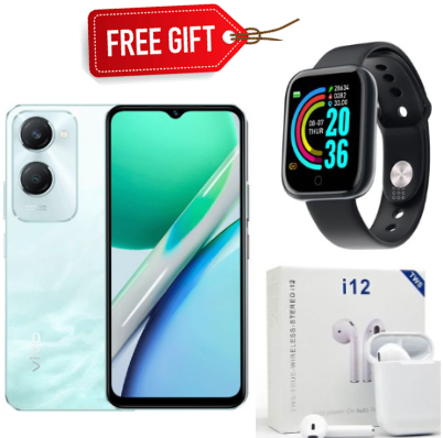 [BRAND NEW]Vivo Y18, 6.8", 6GB RAM + 128GB (Dual SIM), 5000mAh, Back Camera
50.0MP+Front Camera
8.0MP- 90HZ- Type C-2YRs warranty+FREE SMARTWATCH+EARPODS
